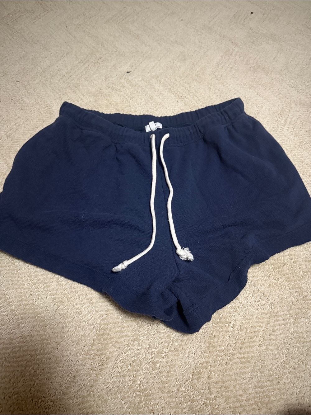 aerie Navy Blue Drawstring Athletic Lounge Shorts